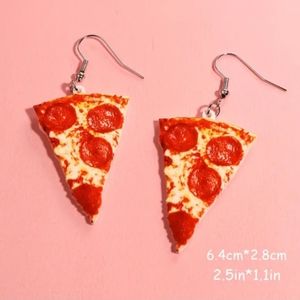 NIB Pizza Charm Earrings